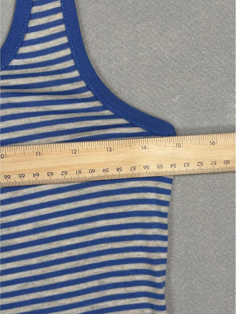Splendid Bodycon Striped Racerback Midi Dress Size M Casual Summer Vacation - Picture 10 of 12